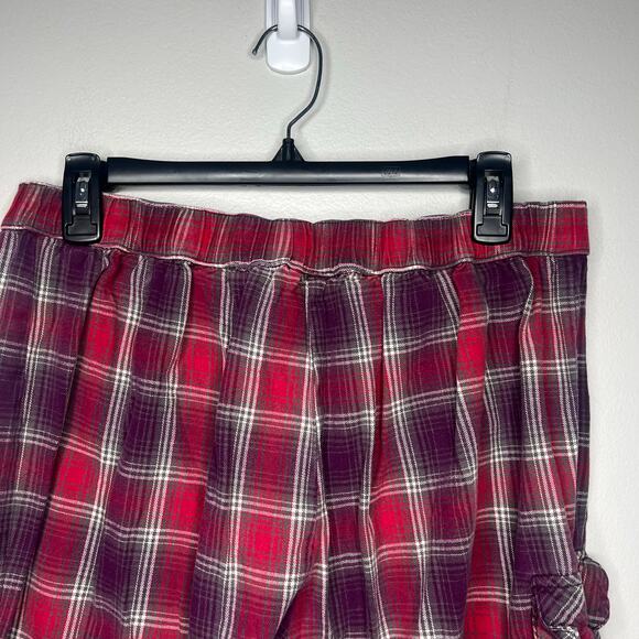 Duluth Trading Co. Men's Plaid Cargo Lounge Pajama Pants Drawstring Sz L x 31 - Picture 7 of 11